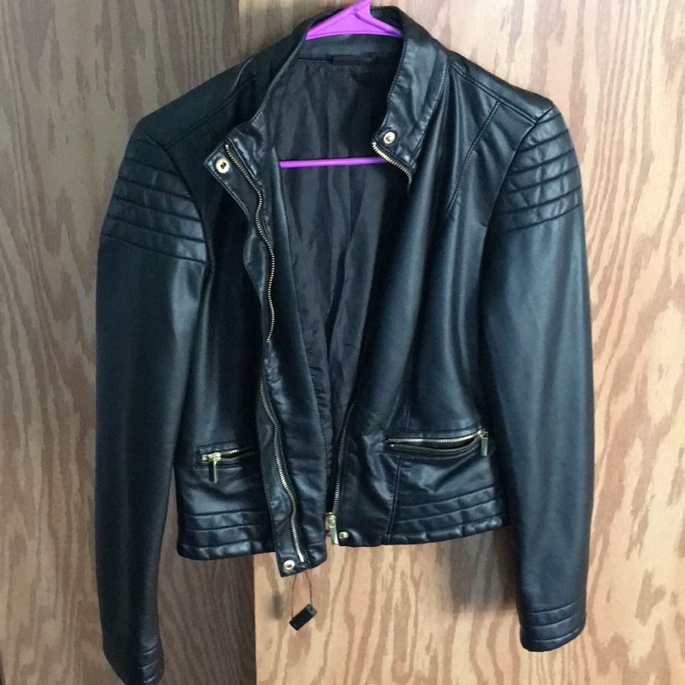 Fake Leather Jacket